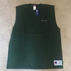 Sleeveless Champion Green Shirt, NWT, XL,